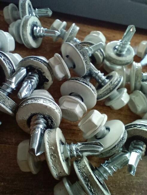 Wkręty 4,8x19 do konstrukcji metalowej - kolor Biały - Kupno