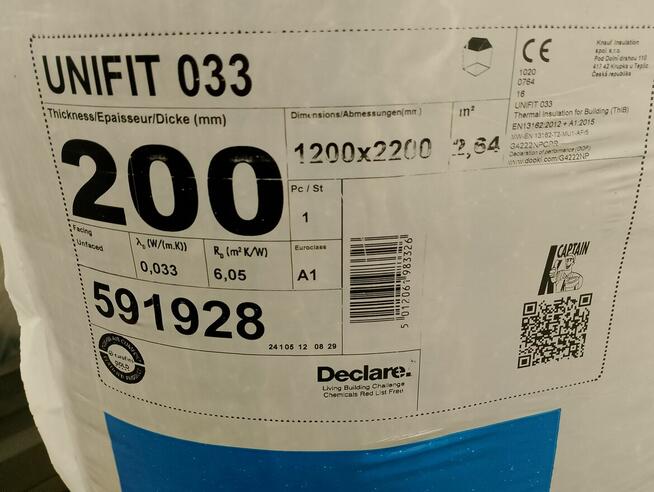Wełna mineralna Unifit 033 20cm (2,64m2) Knauf