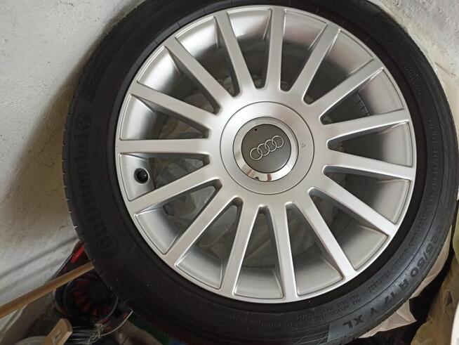Felgi + opony CONTINENTAL AUDI z Niemiec, dostawa gratis