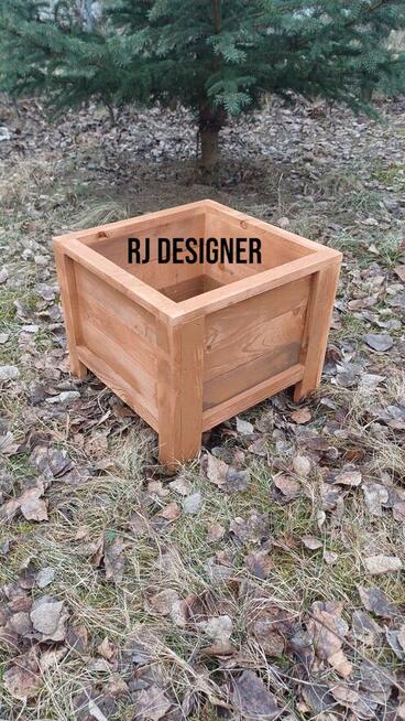 Doniczki drewniane super cena