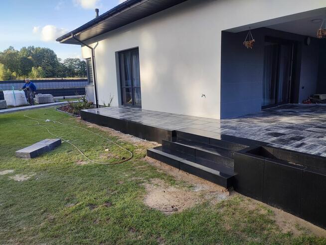 Układanie kostki brukowej, aranżacja ogrodu