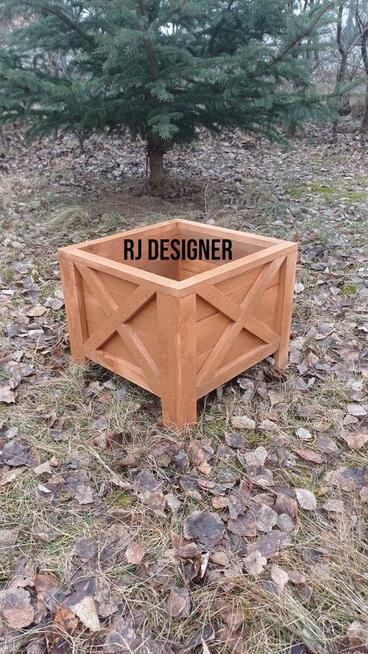 Doniczki drewniane super cena