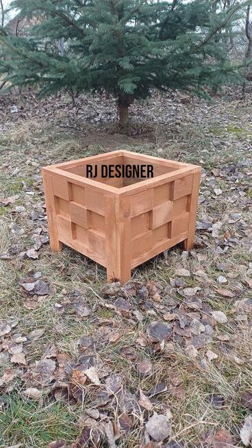 Doniczki drewniane super cena