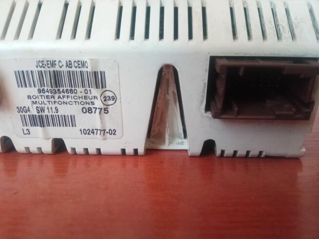 Wyświetlacz Citroen C5 lift 3.0 V6