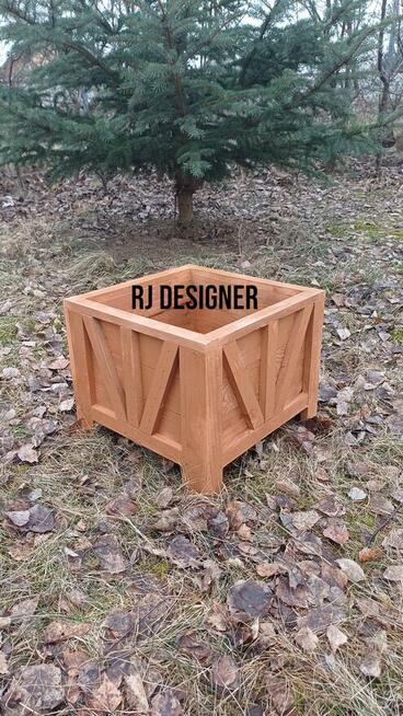 Doniczki drewniane super cena