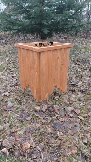 Doniczki drewniane super cena