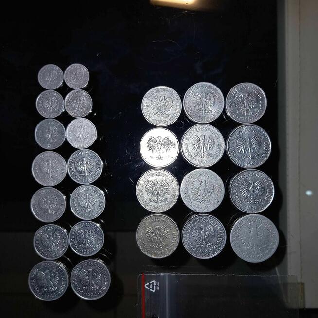 monety obiegowe 1949 - 1988 PRL 26 sztuk całość 2 zł jagody