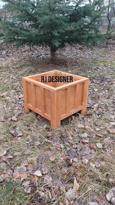 Doniczki drewniane super cena