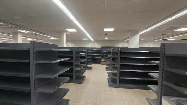 Regał sklepowy gondola, regał metalowy Mago, L1000mm