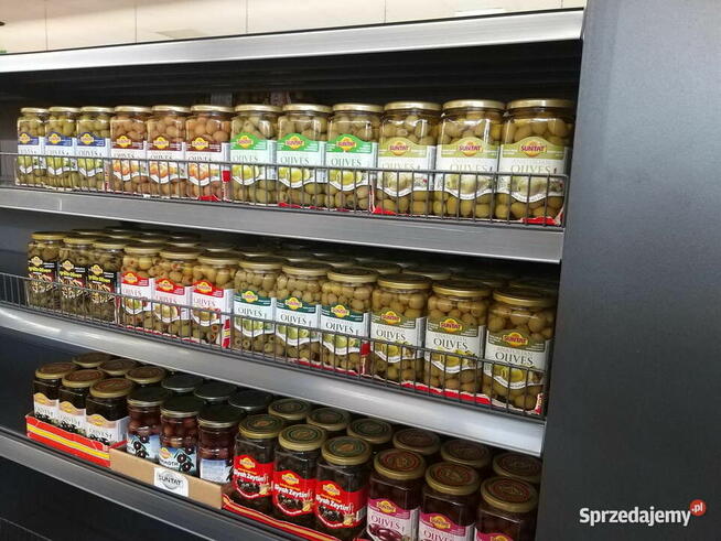 Regał sklepowy przyścienny Mago, regał metalowy L1000mm