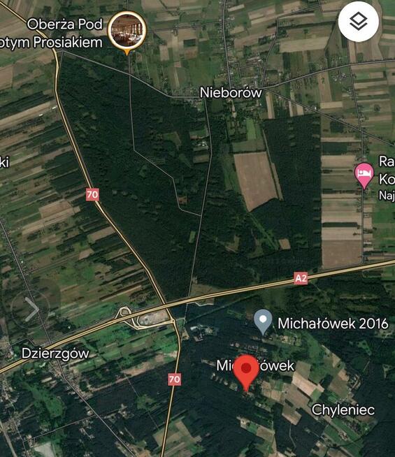 Nieborów, piękna działka 3000 m2, dojazd asfalt