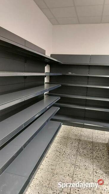 Regał sklepowy przyścienny Mago, regał metalowy L1000mm