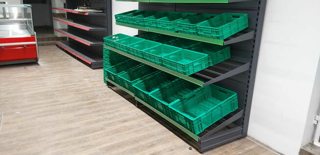 Regał warzywniczy, regał na warzywa 100cm, regał sklepowy Mago