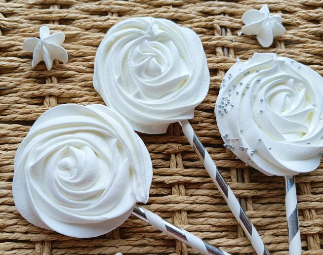 Lizaki bezowe podziękowania komunia wesela urodziny prezent