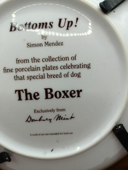 Talerz kolekcjonerski Bottoms Up! Boxer Anglia