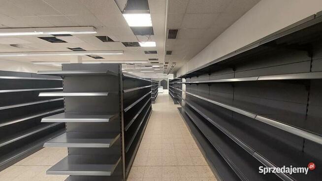 Regał sklepowy przyścienny Mago, regał metalowy L1000mm