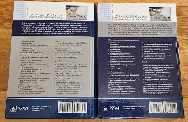 Farmakodynamika 2 tomy W. Janiec