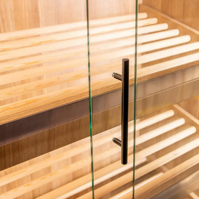 Regał piekarniczy z szybą, 100cm, półki drewniane