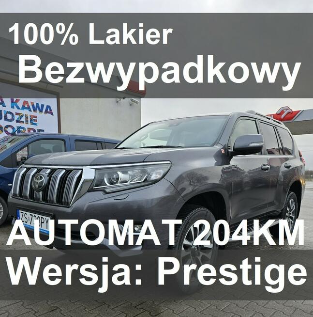 Toyota Land Cruiser 204KM Prestige Bezwypadkowy, 100% Lakier, Pierwszy właściciel, Faktura