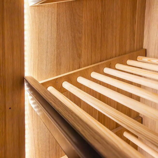 Regał piekarniczy otwarty, 100cm, półki drewniane