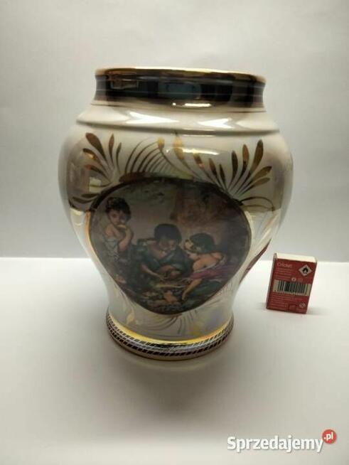 Wazon sygnowana porcelana ,kobalt ,złoto, masa perłowa