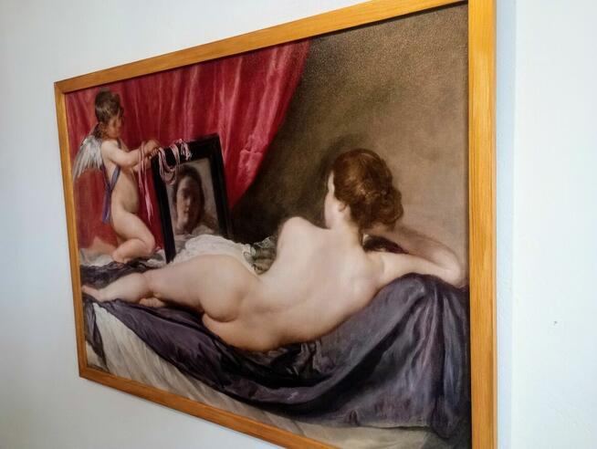 Obraz na płótnie - Wenus z lustrem - Diego Velázquez , 50x70cm