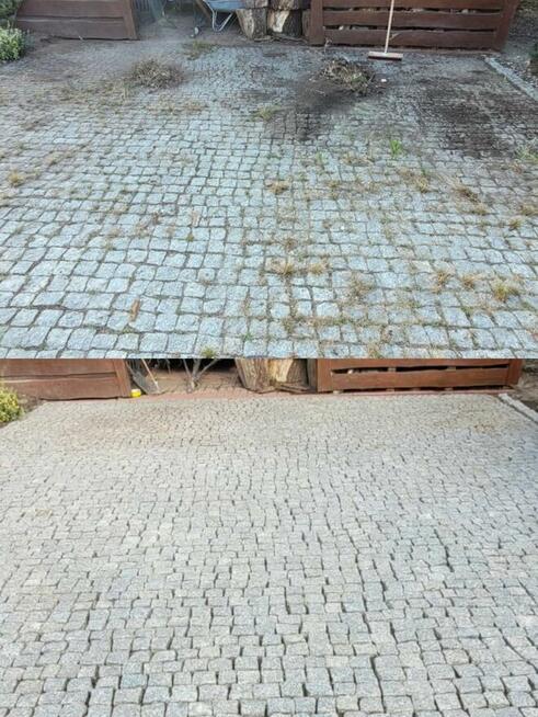 Mycie kostki brukowej