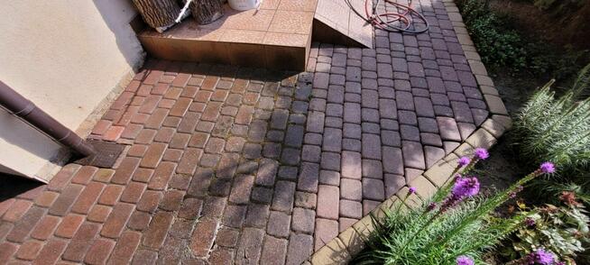 Mycie kostki brukowej