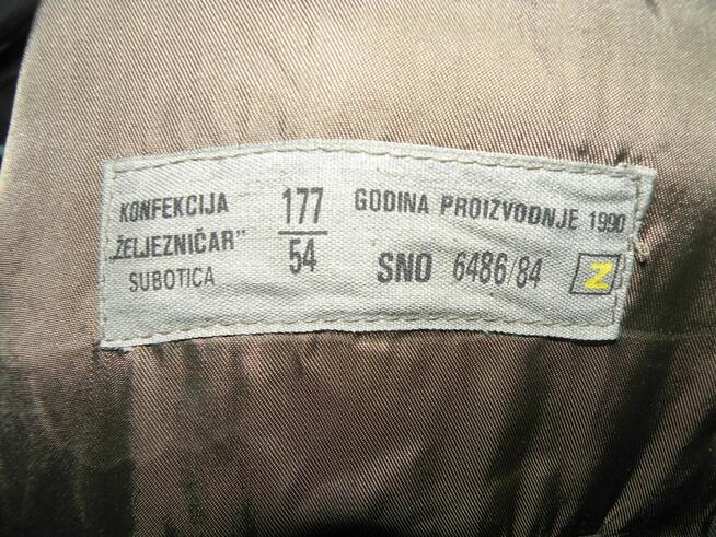 MUNDUR KOLEJARZA - Jugosławia - 1990r. - UNIKAT !!!