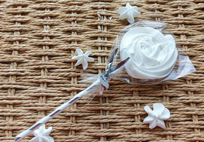 Lizaki bezowe podziękowania komunia wesela urodziny prezent