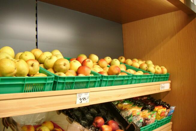 Skrzynka plastikowa na owoce i warzywa, 40x30x8,5cm