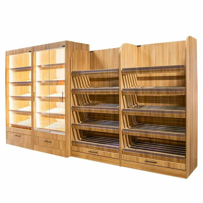 Regał piekarniczy otwarty, 100cm, półki drewniane