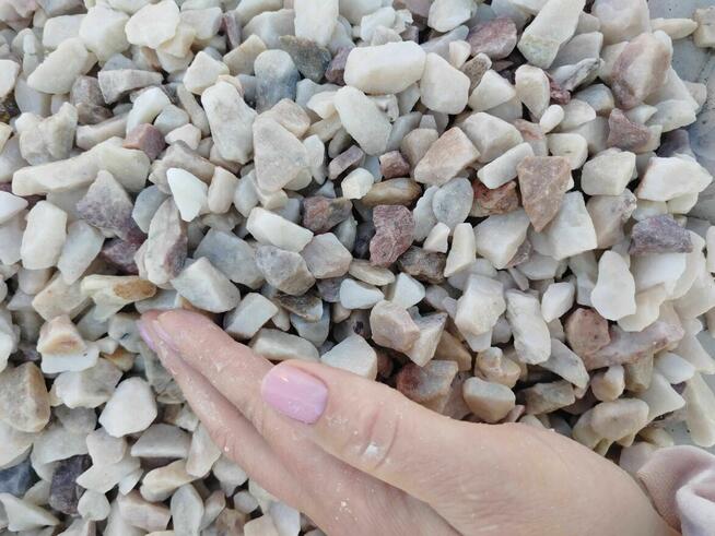 Grys Janowicki Marmur - biało/pastelowy 8-16 PIĘKNY KAMIEŃ O