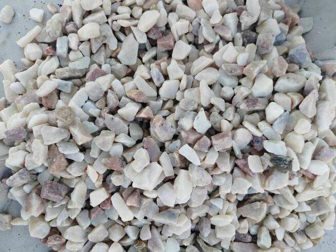 Grys Janowicki Marmur - biało/pastelowy 8-16 PIĘKNY KAMIEŃ O