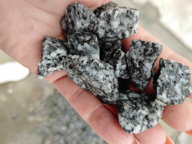 Kamień ozdobny GRYS SJENITOWY GRANODIORYT ciemno-szary - 16-