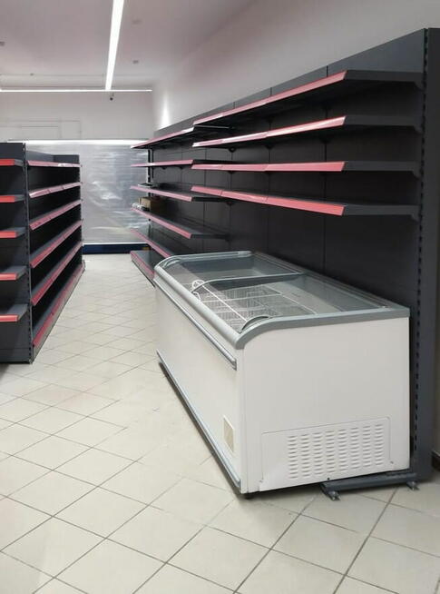Regał sklepowy przyścienny nad zamrażarką, L1000