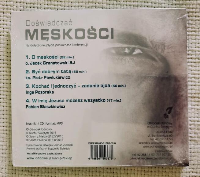 Doświadczyć Męskości płyta CD