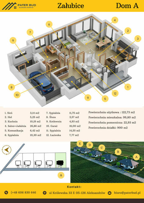 Karta lokalu, mieszkania, plan domu, karty lokali, rzuty