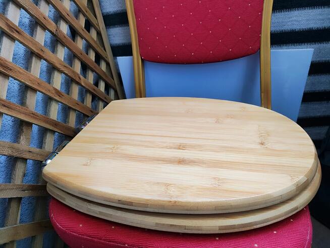 Deska Sedesowa drewniana bambusowa Klozetowa toaletowa WC We