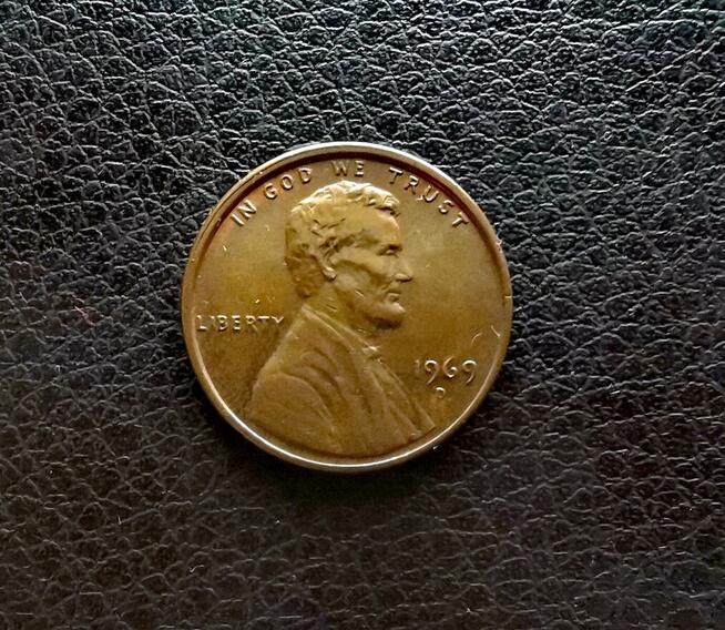 Moneta 1 cent USA 1969