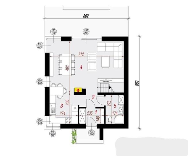 Sprzedaż Nowy Dom wolnostoj. pow.mieszkalna 94 m2.