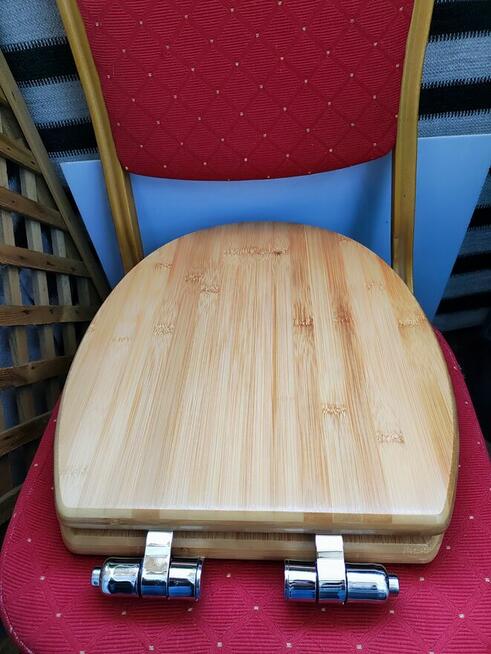 Deska Sedesowa drewniana bambusowa Klozetowa toaletowa WC We