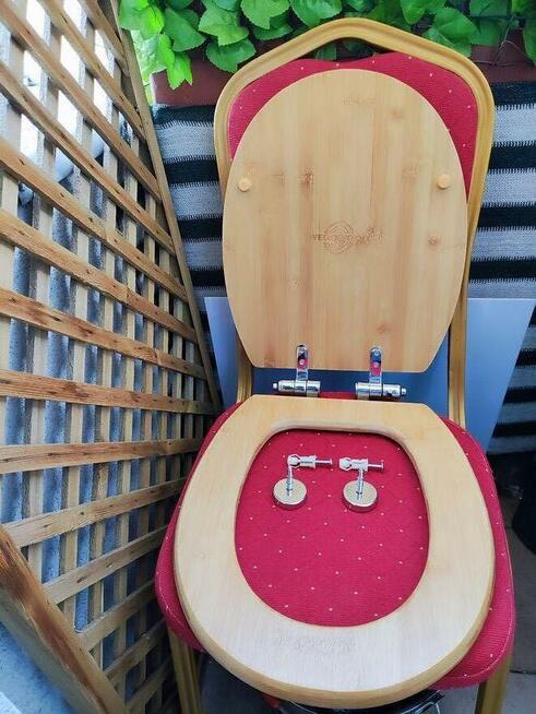 Deska Sedesowa drewniana bambusowa Klozetowa toaletowa WC We