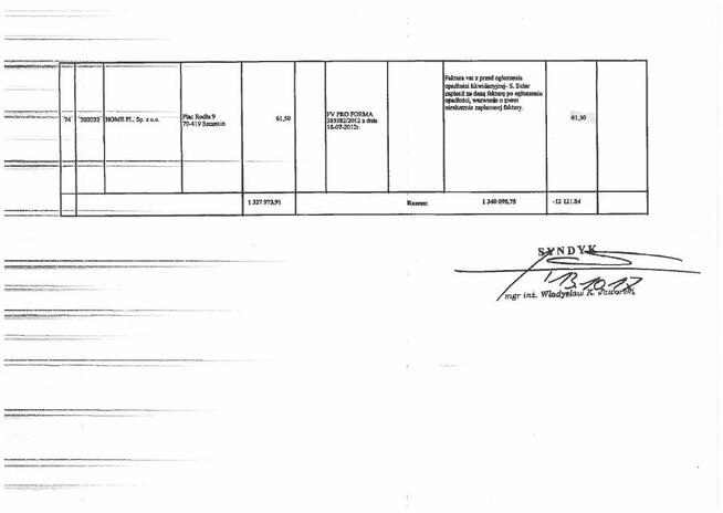 Kancelaria sprzeda wierzytelności o wartości 1.340 095,75 zł