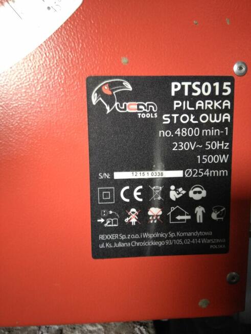 Pilarka tarczowa stołowa krajzerga