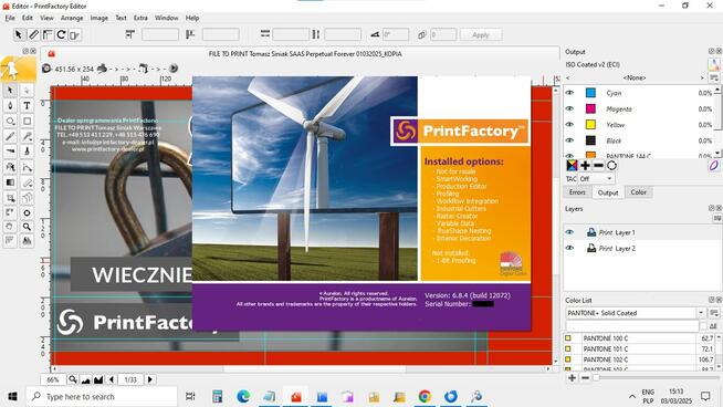 PrintFactory lic.1rok 1Y licence HP Latex R2000 printer