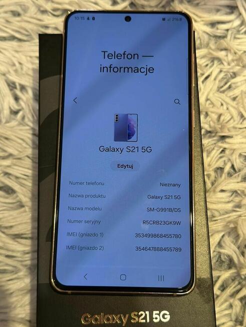 Samsung S21 Phantom Violet 5G 256GB 8GB RAM + Galaxy watch4