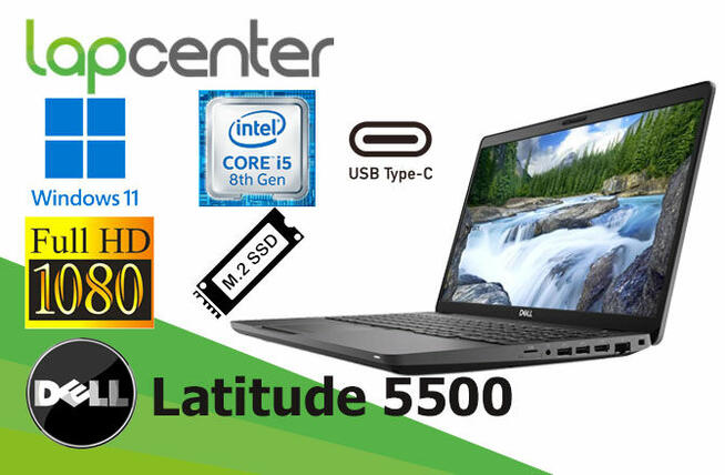 Dell Latitude 5500 I5-8gen 16GB 512SSD W11P - LapCenter.pl