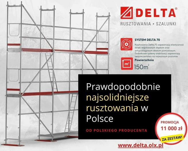 Rusztowania 150m² – promocyjna cena od producenta - Szczecin