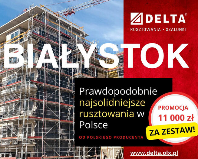 Rusztowania 150m² – promocyjna cena prosto od producenta - B